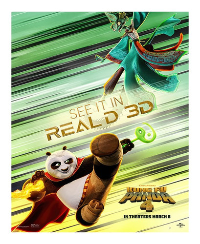 Poster De Kung Fu Panda 4 2024