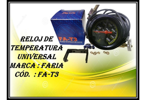 Reloj De Temperatura Universal  Faria Fa-t3