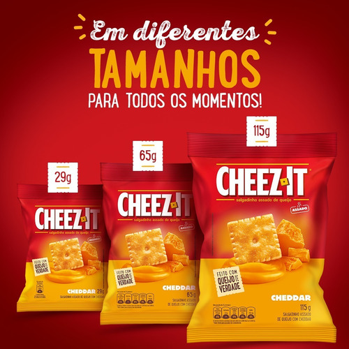 Imagem 5 de 5 de Salgadinho Cheez It Sabor Cheddar 65g
