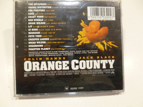 Cd Orange County The Soundtrack 