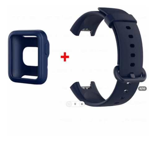 Imagen 8 de 9 de Correas Para Xiaomi Mi Watch Lite 1 De Silicone Con Bumper