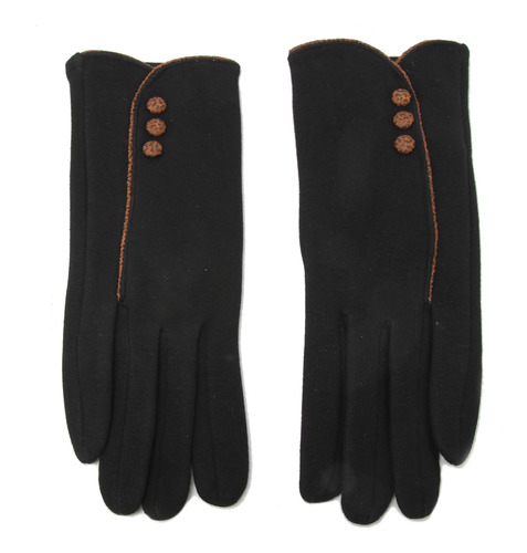 Guantes Paño Mujer Con Abrigo Botones Print Importados