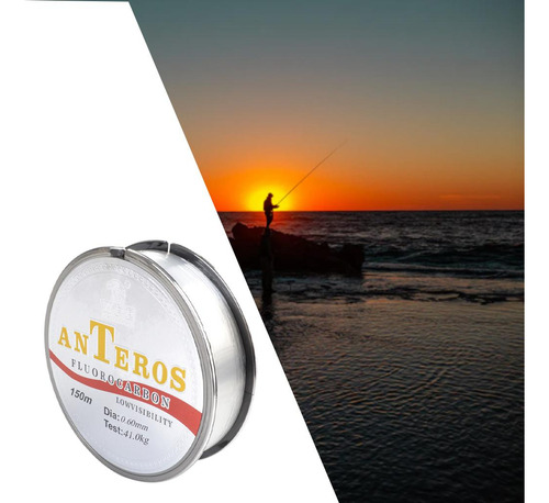 2 Paquete De 2-4 Sedal De Pesca De Fluorocarbono, 2 Piezas