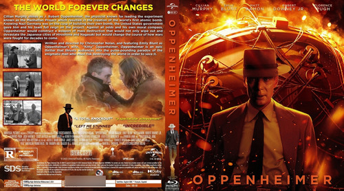 Oppenheimer 2023 En Bluray. Edic. 2 Discos. Pelicula+bonus.