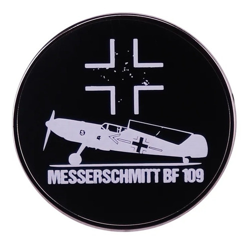 Pin Militar, Metal Esmaltado, Messerschmitt Bf 109 