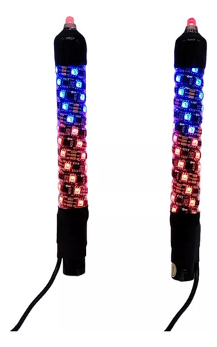 Par De Antenas Headlight Led Bluetooth Rzr 26cm,dancing, Rgb