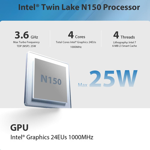 Beelink Mini Pc S13 Con Procesador Intel Twin Lake-n150, 8 G