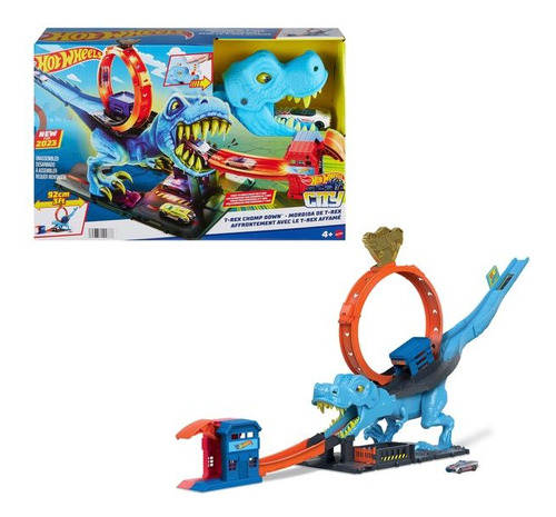 Hot Wheels City Pista De Juguete T-rex Devorador Lanzador