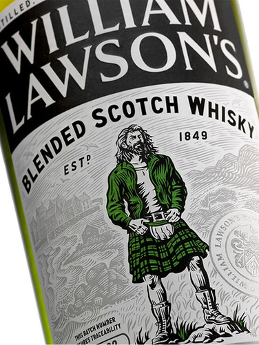 Caja De 12 Whisky William Lawson's Blend Estándar 700 Ml