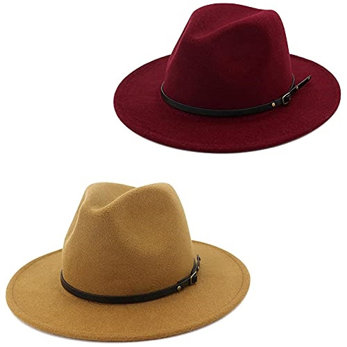 Gorros Sombreros Y Boinas Clásicos De Lana Rojo Talla Única