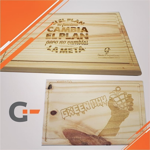 Tabla Con Grabado Personalizado