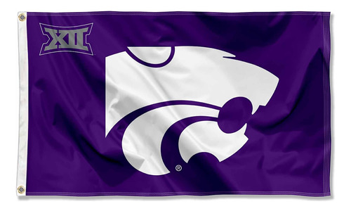 Bandera Grande De Los Wildcats Del Estado De Kansas 12 3x5