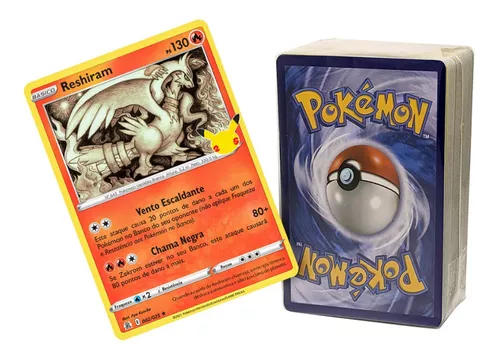 Carta Pokémon Lendário Zekrom Celebrações