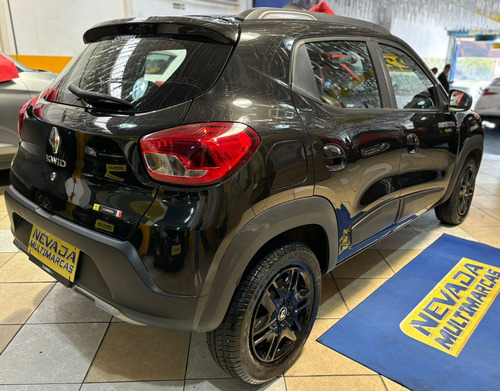 Renault Kwid 2022 1.0 FLEX Outsides Completo Manual Único Dono Preto