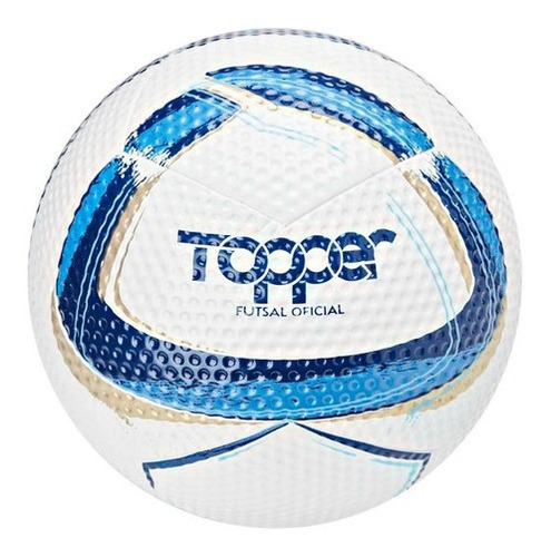 Bola De Futsal Asa Branca Td 1 Azul/prata/ouro Topper Cor Azul, Prateado e Dourado