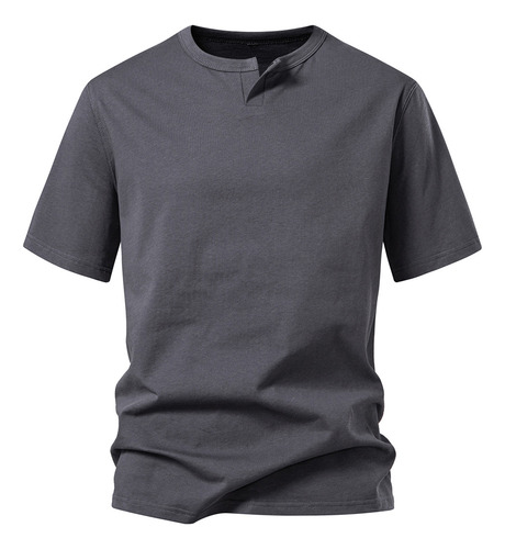Camiseta De Manga Corta Con Cuello Redondo De Moda