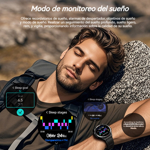 Gps Reloj Inteligente Hombre Brújula Bluetooth Contestar Llamada Amoled Smartwatch Ip69k Impermeable
