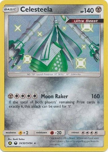 Celesteela Sv32/sv94 Shiny Raro Pokemon Tcg