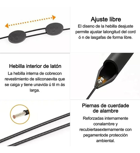 3 Piezas Correas Ajustables Para Gafas Deportivas Cordones