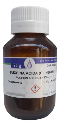 Fucsina Acida (ci 42685) Fraccionado  X 5g - Salttech