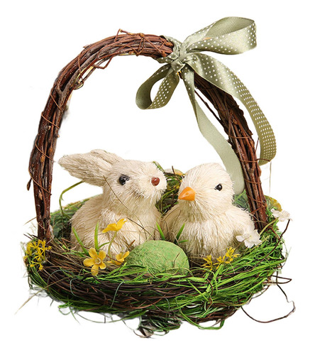 De Pascua Y Pollito Decoración Escultura Huevo De Pascua