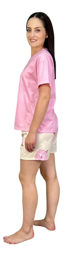 Pijama Mujer Sunpijam Short Unitalla Suave Tacto Algodón