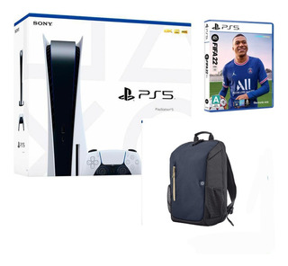 Consola Playstation 5 Standard Disco + Fifa + Morral