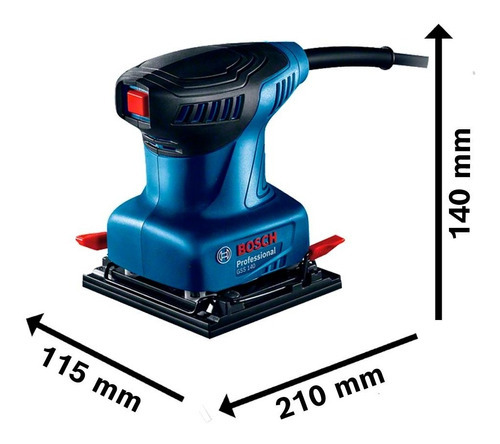 Imagen 6 de 10 de Lijadora profesional orbital Bosch Professional GSS 140 azul 220W 220V