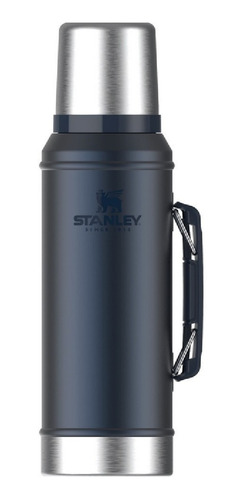 Termo Stanley Classic 950 Ml Azul C/ Pico Cebador Y Manija