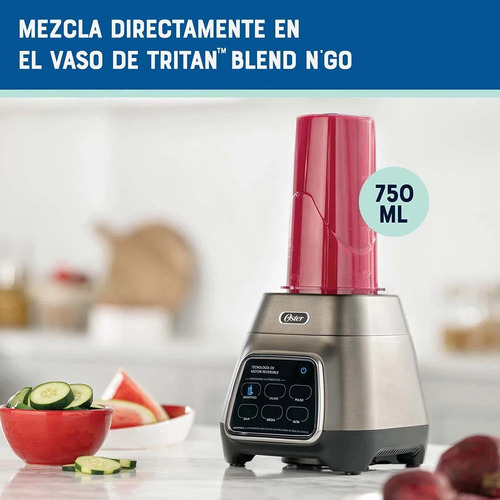 Licuadora Oster Con Vaso Blend-n-go Blstpyg1312xbg