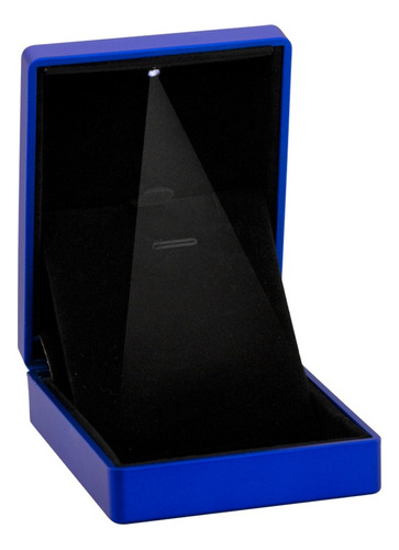 Estuche Caja Con Luz Para Conjunto Cadena Especial Color Azul