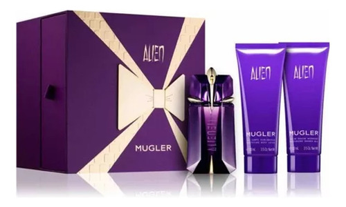Set Perfume Importado Mugler Alien Edp 60ml 3pzas Original