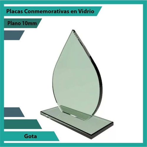 Trofeos Y Reconocimiento En Vidrio Gota 10mm