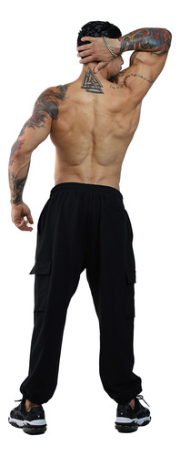 Pants Cargo Holgado De Algodón Para Hombre Fenix Fit