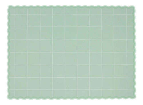 Jogo Americano Vichy Xadrez Verde Claro 35x26cm - 5un