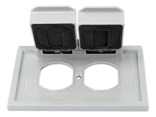 Tapa Intemperie Horizontal Leviton 4976-gy Nylon