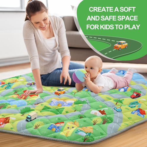 Tapete Hexagonal Suave Para Corralito De Juego Lavable