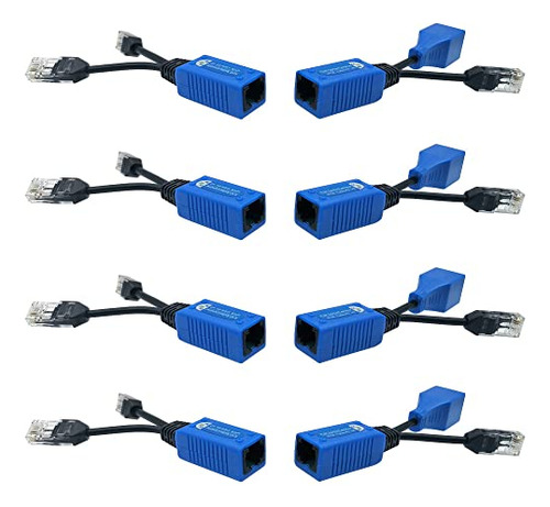 Combinador Ethernet Rj45 De 4 Pares Aimhd, Divisor Poe Cat5,