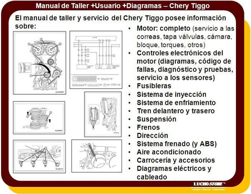Imagen 2 de 2 de Chery Tiggo Manual Servicio Taller Reparacion Diagramas