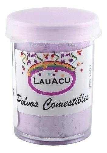 Colorante En Polvo Comestible Lila Perlado Lauacu X1
