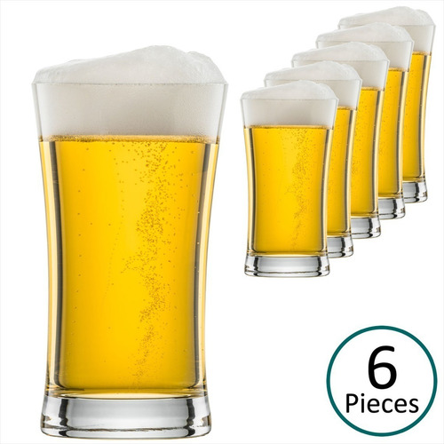 Imagem 1 de 8 de Copo De Cerveja Chopp Cristal 6un Beer 307ml Schott Zwiesel