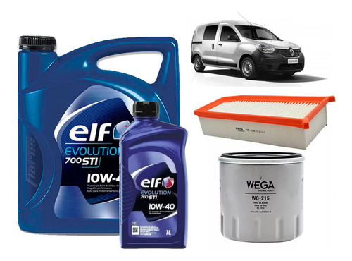 Kit Filtros Kangoo 3 1.5 Dci Diesel + Aceite Elf 10w40 5l