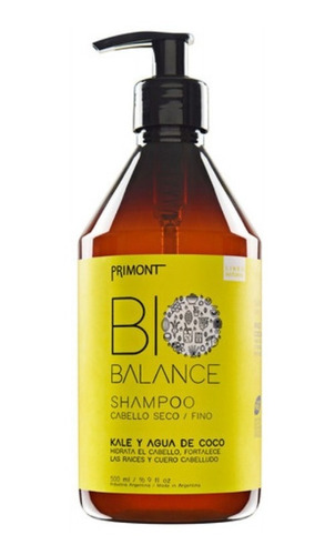 Primont Shampoo Bio Balanca Kale Y Agua De Coco X 500 Ml