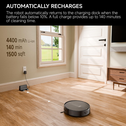 Rs1 Robot Aspirador Automático 140min Control App Alexa Mmg