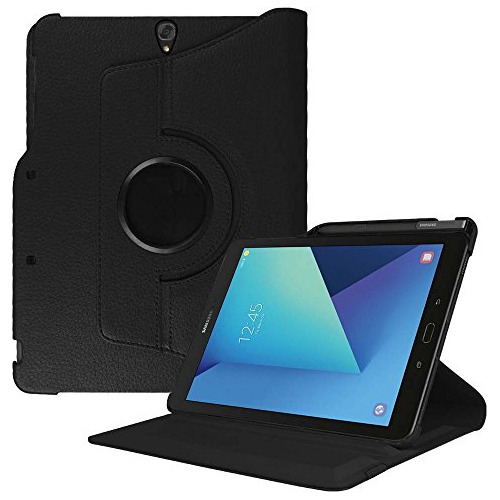 Fondo Funda Giratoria Para Samsung Galaxy Tab S3 9.7 Piel Si