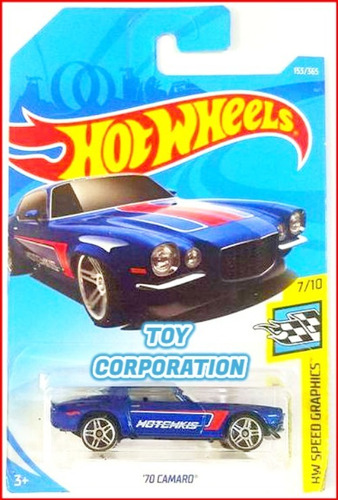 '70 Camaro Blue Hw Speed Graphics Azul Hotchkis Chevrolet @