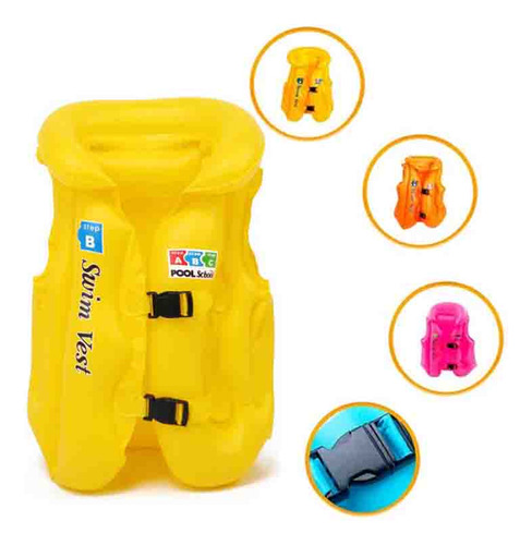 Chaleco De Boya Inflable Para Piscina Para Niños