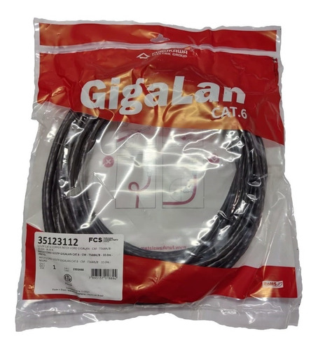 Furukawa Patchcord Utp Cat 6 10m Negro 