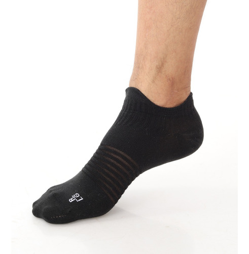 Hume Socks Media Talonera Lisa Mujer 4d Performance Negro