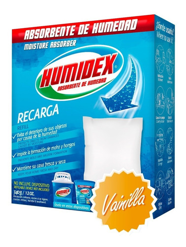 Humidex - Repuesto 340g - Aroma Vainilla - Kg a $39